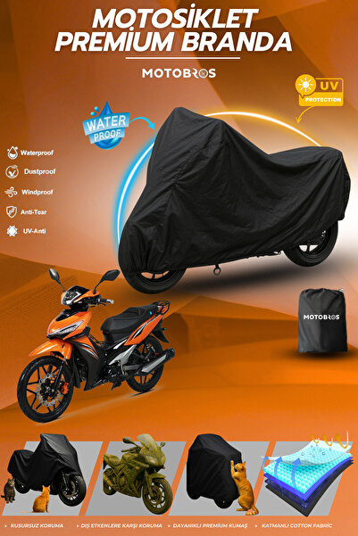 Motobros قماش القنب للدراجات النارية Kuba Easy Pro أسود مقاوم للماء ومتين (أع...