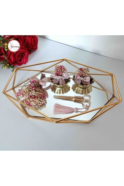 Gelincimherşey Призматично огледално украсено с шокиращо цвете комплект за го...