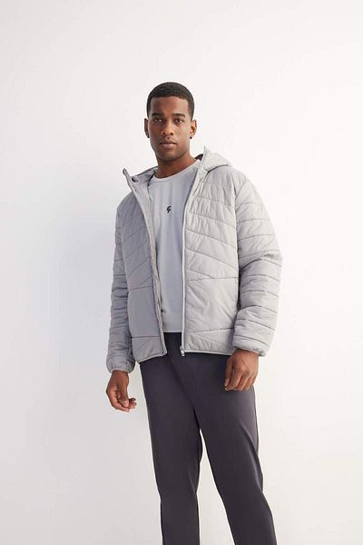 DeFacto DeFactoFit Water Repellent Regular Fit, cu glugă, cu fermoar, haine țesute D6183AX25SP
