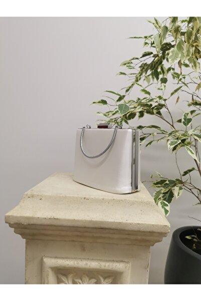 NAZART Women's Satin Pearl Evening Dress Clutch Portfolio Bag