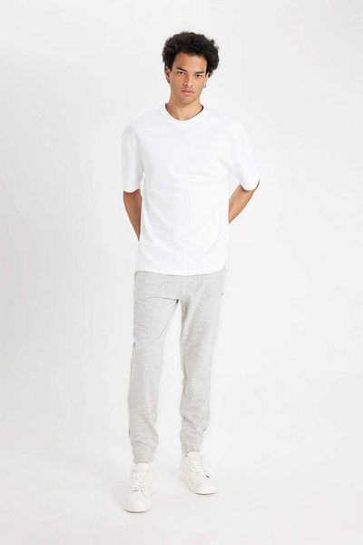 DeFacto Pantaloni de sport cu croiala normală, buzunare, talie plată, cu șireturi, picior elastic D4416AX25SP