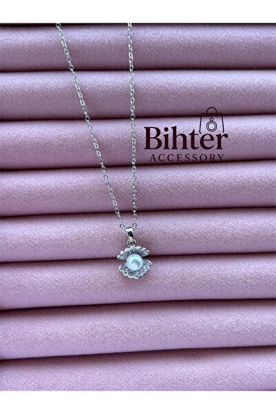 Bİ BONCUK Gerçek İncili Gümüş İstiridye Kolye Zerafet Ve Doğallık Doğum Günü ...