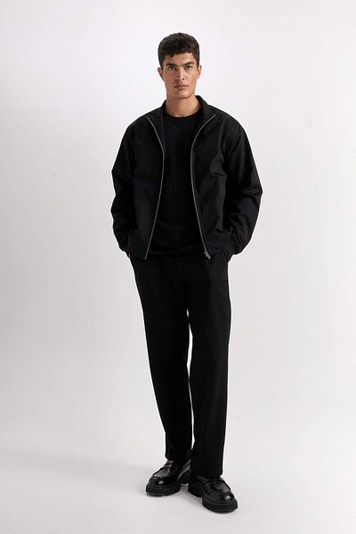 DeFacto Slim Fit Slim Fit Stand яка с цип D7338Ax25Sp