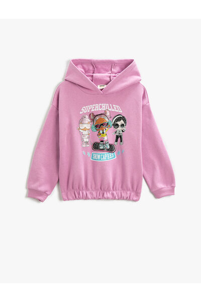 Koton LOL Surprise Baskılı Lisanslı Sweatshirt Şardonlu
