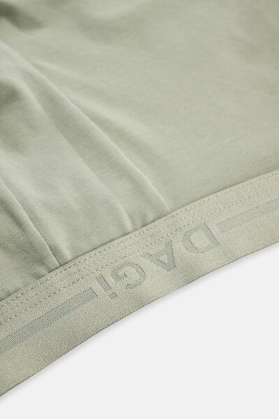 Dagi Light Khaki Plain Cotton Boxer