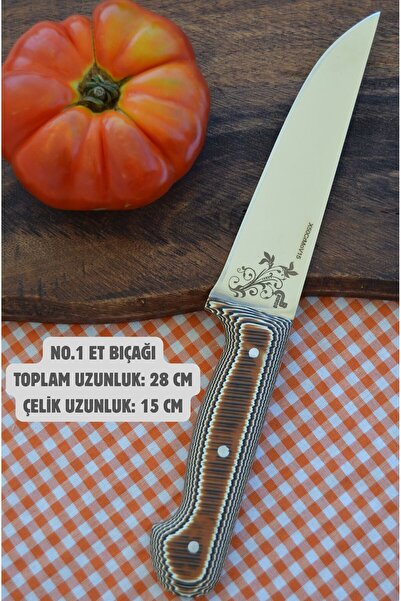 BIÇAK DOĞADA BORDO 4116 PASLANMAZ ÇELİK KASAP BIÇAĞI NO:1- KASAP BIÇAĞI- KİŞİ...