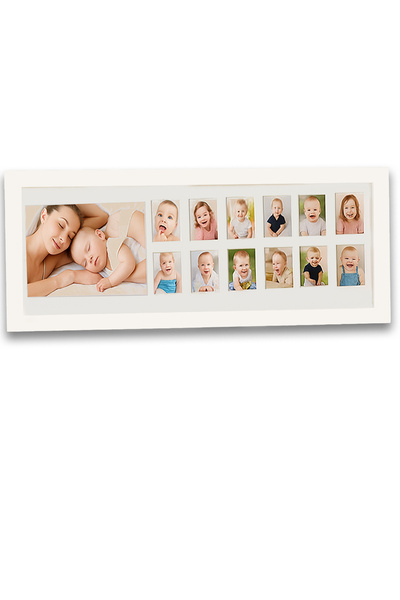 Moky Design Bebek İlk Yıl Fotoğraf Çerçevesi, 12 Aylık Hatıra Resimleri, Hedi...