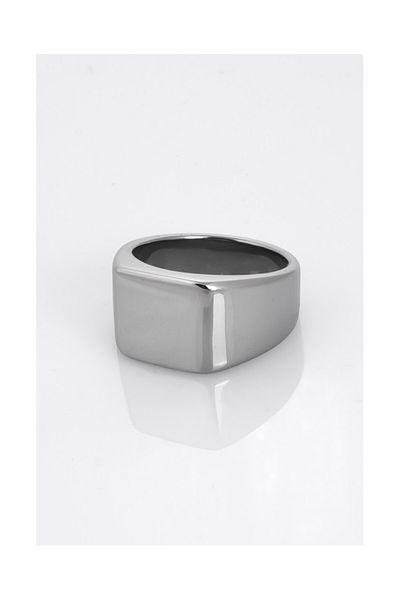 UKHWD SUPPLY Square Silver Men's Ring