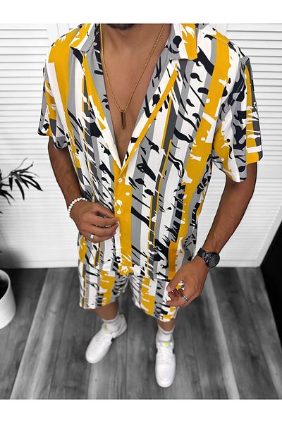 dehaine Men's Summer Set, Shorts and Shirt, 13275
