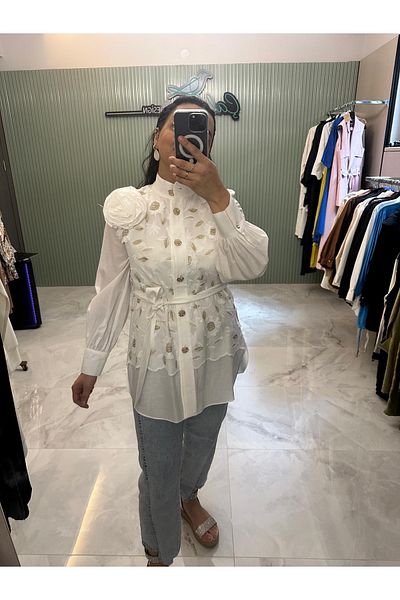 my312 Rose Detail Lace Shirt