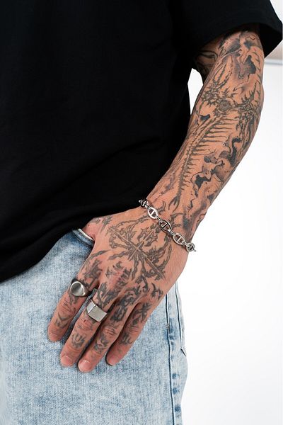 UKHWD SUPPLY 316L Steel Sailor Chain Bracelet