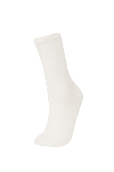 DeFacto Women's 3 Pack Cotton Long Socks E2042Axns