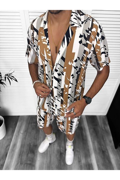 dehaine Men's Summer Set, Shorts and Shirt, 13275
