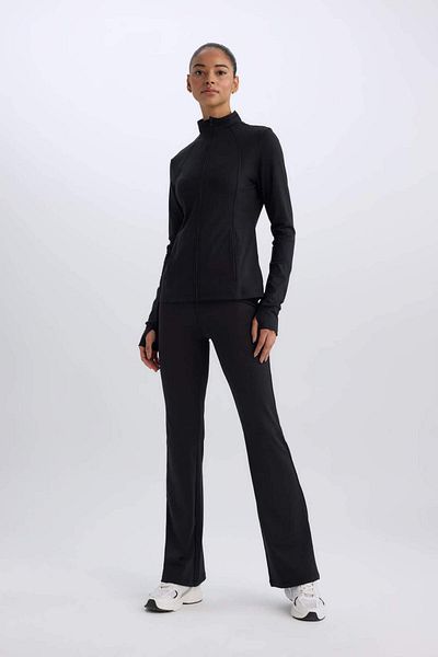 DeFacto Pantaloni Fit Flare Fit cu picior evazat mărime standard D7197ax25sp