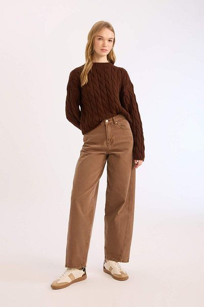 DeFacto Coool Regular Fit Crew Neck Sweater E4604Ax25Sp