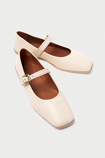 Mubiano Collection Mubiano Genuine Leather Collection Γυναικεία Μπαλαρίνα Μπα...