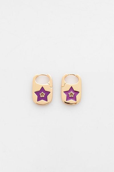 UKHWD SUPPLY Star Enamel Earrings - Ka5010Al