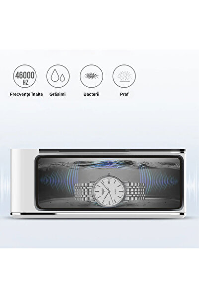 LUDORA Stainless Steel Ultrasonic Cleaner, 4 Cleaning, Sterilization and Disinfection Modes