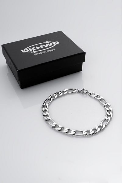 UKHWD SUPPLY 7mm 316L Steel Men's Bracelet Ka1094Gm