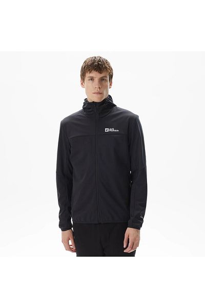 Jack Wolfskin 1306923_600 FELDBERG HOODY Jachetă de exterior neagră