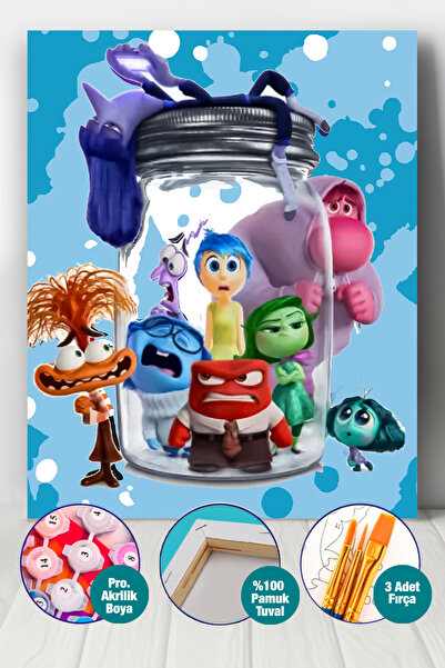 Picasso World Hobby Art Sayılarla Boyama Numaralı Tuval Seti Fırça Boya Dahil...