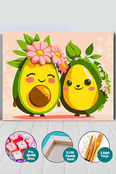 Picasso World Hobby Art Çocuk Sayılarla Boyama Numaralı Tuval Seti Fırça Boya...