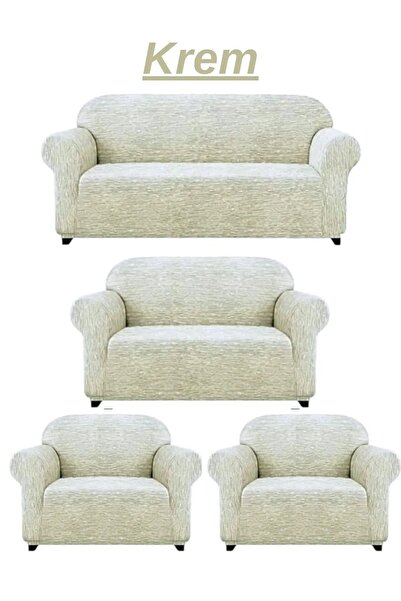 ARİFE HOME koltuk örtüsü 3211 takım lastikli esnek koltuk kılıfı sofa cover