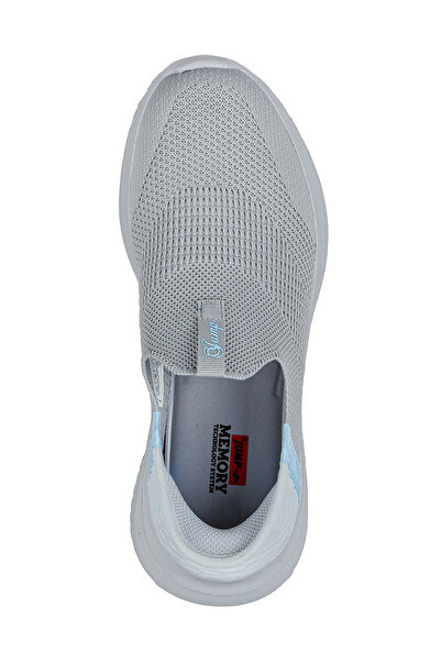 Jump 29949 Gray - Baby Blue Women's Sneaker Casual Sneakers