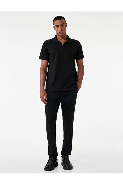 Koton Regular Fit Short Sleeve Pique Fabric Cotton Polo Neck T-Shirt