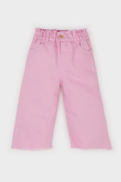 DeFacto Pantaloni largi din gabardină pentru fetiță cu picioare late D9365A525SP