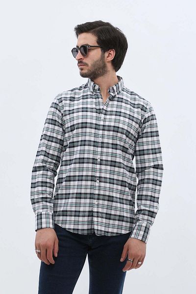 SHIRTSPRO shirtpro oxford regular fit long sleeve button down collar shirt in breyl green color