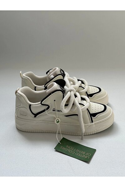 United Colors of Benetton Benetton Bni-10100 Imported Women's Sports Shoes Beige Black