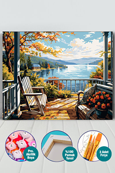 Picasso World Hobby Art Sayılarla Boyama Numaralı Tuval Seti Fırça Boya Dahil...