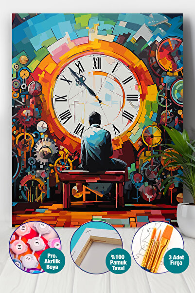 Picasso World Hobby Art Sayılarla Boyama Numaralı Tuval Seti Fırça Boya Dahil...