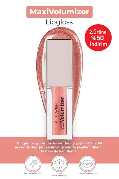 Alix Avien Maxivolumizer Lipgloss 211 - Pearly Candy - Lasting and Moisturizing Lipstick - Plumping Effect