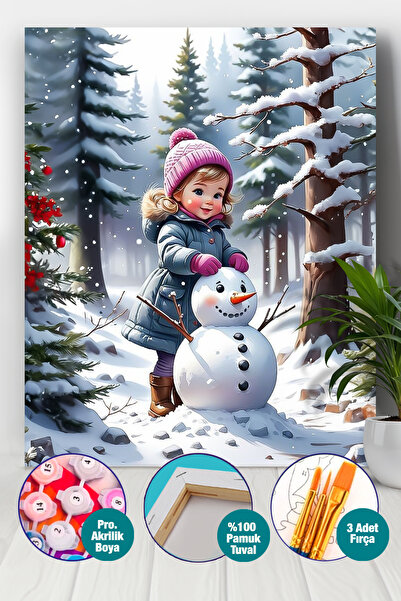 Picasso World Hobby Art Sayılarla Boyama Numaralı Tuval Seti Fırça Boya Dahil...