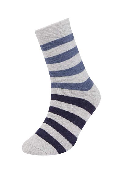DeFacto Șosete lungi din bumbac pentru băiat, pachet de 2 D8129A8NS