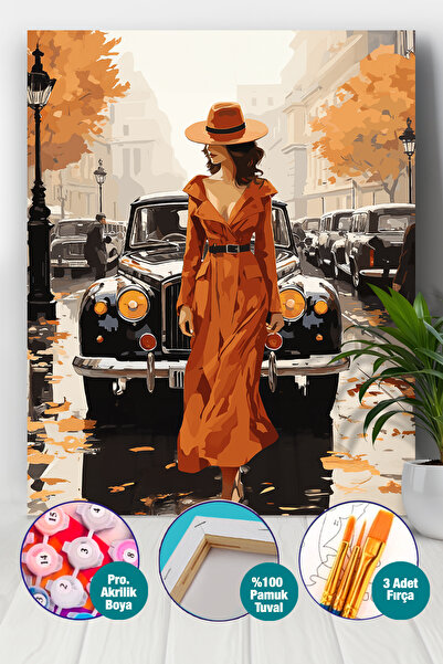 Picasso World Hobby Art Sayılarla Boyama Numaralı Tuval Seti Fırça Boya Dahil...