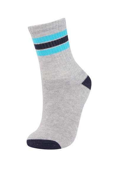 DeFacto Boy's 3-Piece Cotton Towel Sports Socks D8132A8Ns