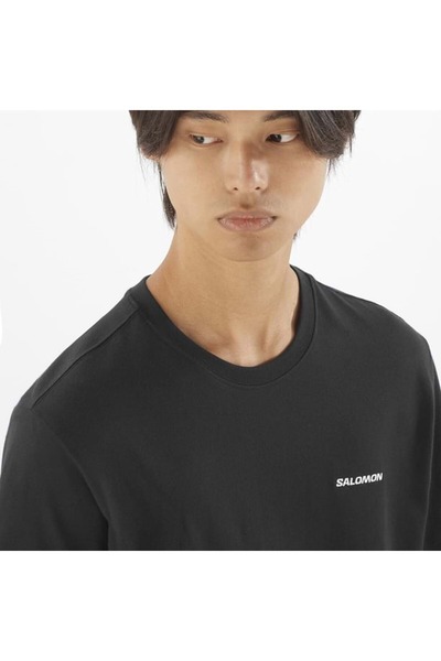 Salomon Logo Tee Tricou pentru bărbați LC2522 Tricou pentru bărbați NEGRU