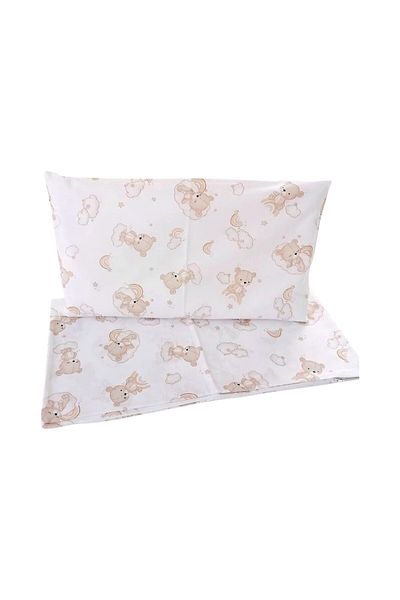 OEM Lenjerie patut din bumbac pentru bebelusi, Ursuleti 60 x 120 cm
