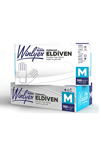 Reflex Winlyex Pudrasız Şeffaf Eldiven M Beden