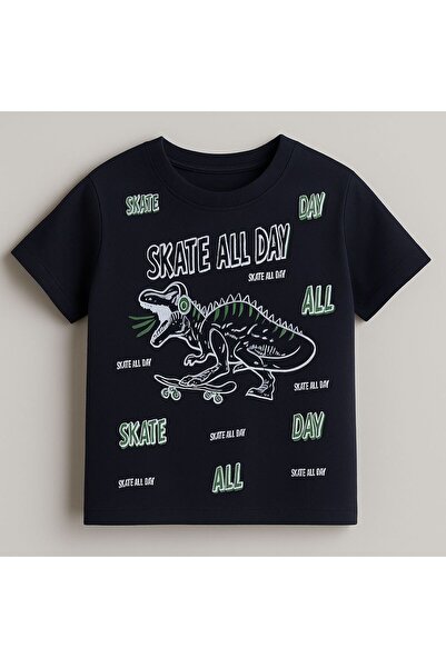 ESİLA KİDS Pamučna majica za dečake sa kratkim rukavima i dinosaurus uzorkom