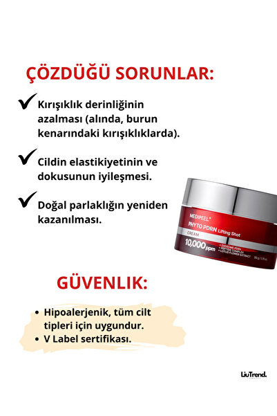 Medipeel Phyto Exosome PDRN Lifting Shot Cream 50 ml PDRN'li Peptid Lifting Kremi