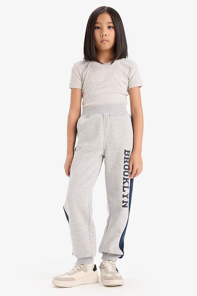 DeFacto Pantaloni de sport Jogger imprimați pentru fete D7010A824WN
