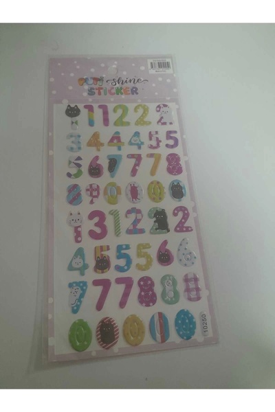 Puti SHINE STICKER - RAKAMLAR