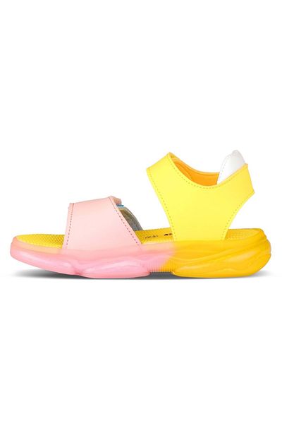 Vicco Laura Ortopedik Işıklı Çocuk Sandalet Sarı