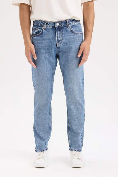 DeFacto Pantaloni de jeans cu picioare drepte - talie normală B2574ax24au