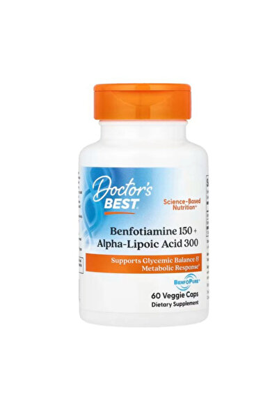 Genel Markalar ’s Best Doctor’s Best Benfotiamine 150 + Alpha Lipoic Acid 300...
