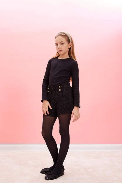 DeFacto Mädchen-Shorts aus glänzendem Baumwollstoff D6116A824WN